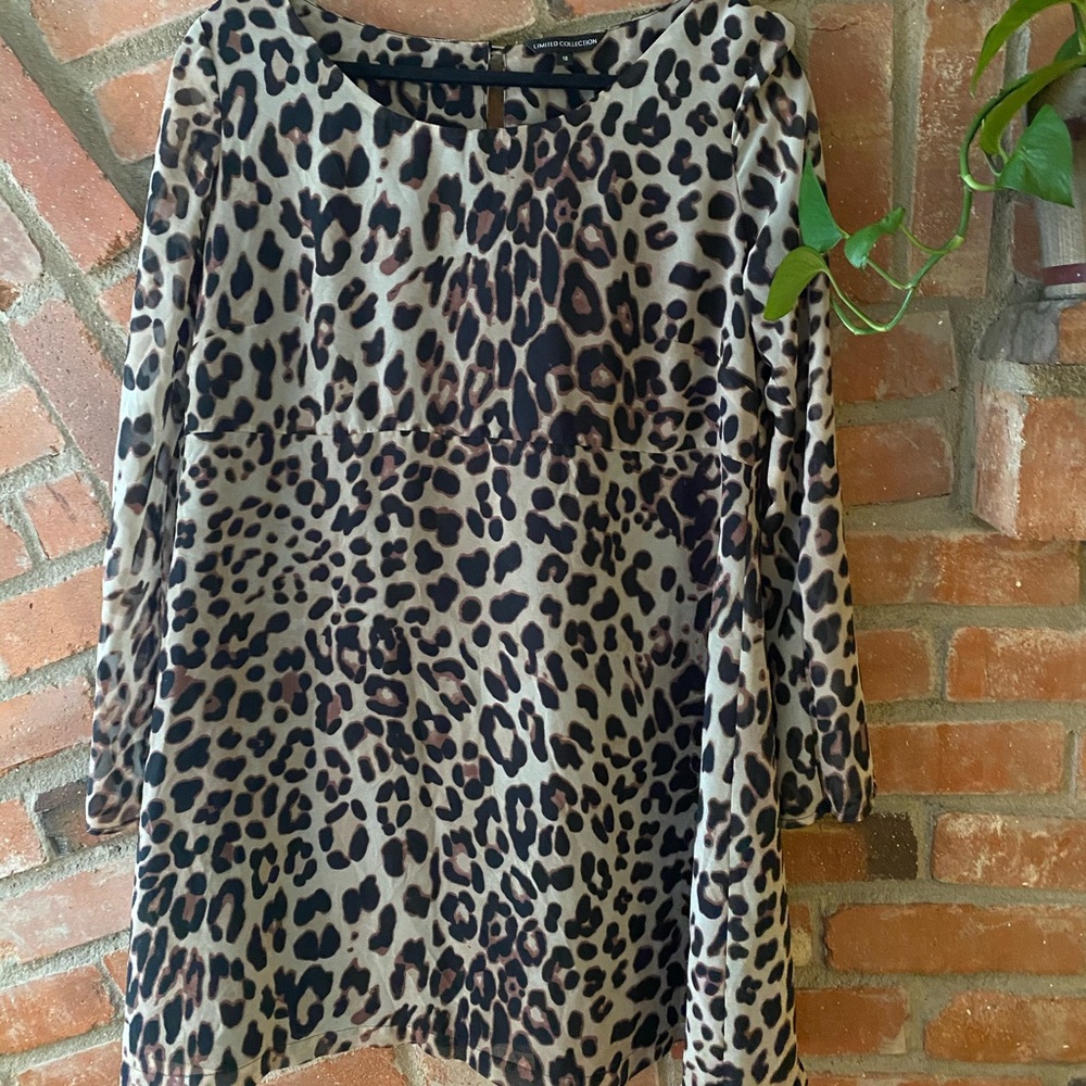 Leopard print tunic